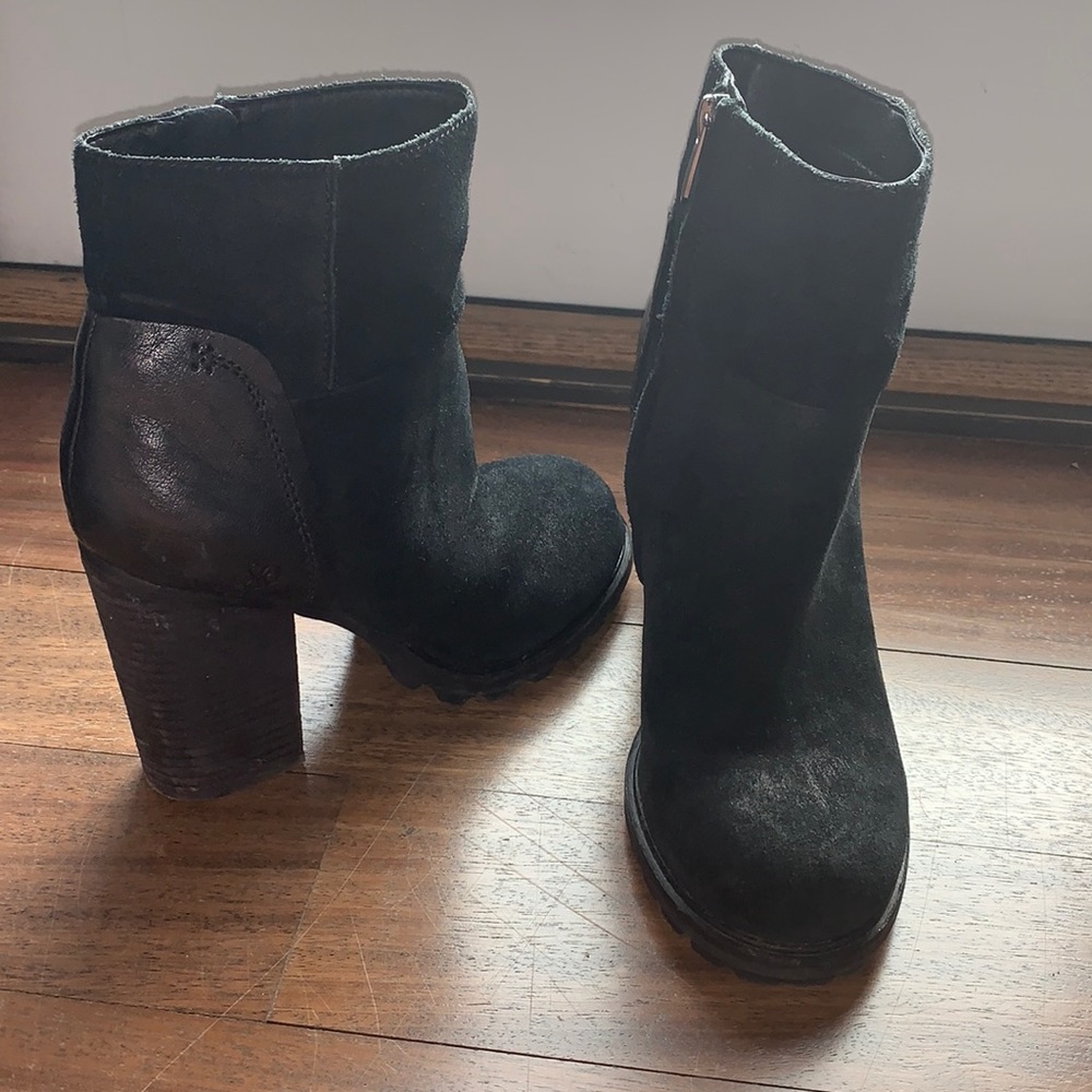 Sam Edelman suede / leather booties